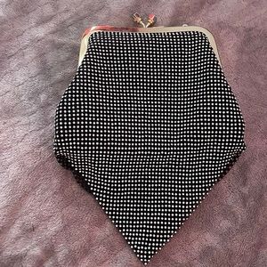 Black and sliver purse